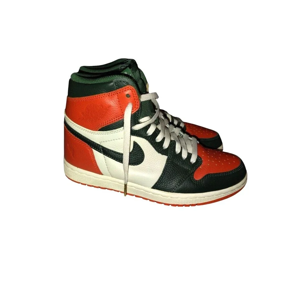 Size 7 Men's - SoleFly x Air Jordan 1 Retro High Art Basel Green White Orange 56